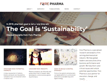 Tablet Screenshot of forepharma.com
